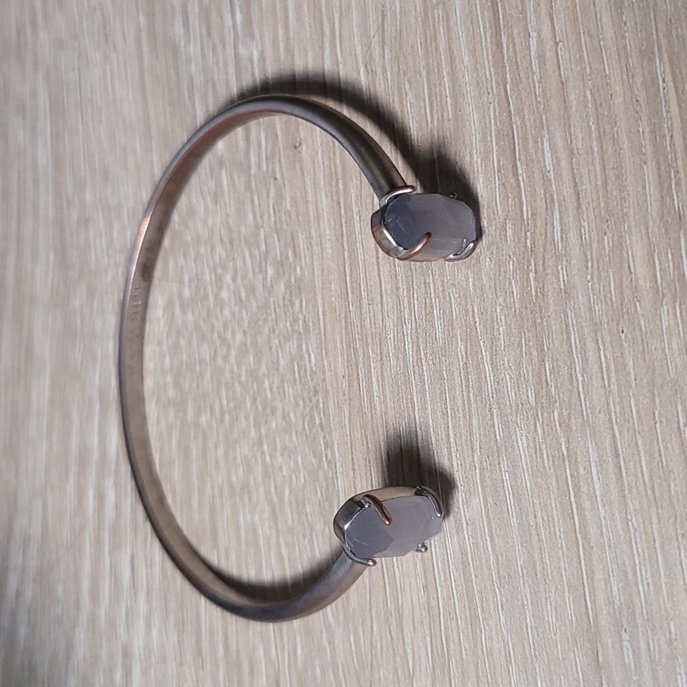 Kendra Scott Edie Cuff Bracelet in Slate Cat's Eye